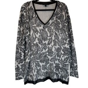 Lane Bryant Womens Size 22‎ /24 Long Sleeve Tunic Top Cozy Office Church Goth